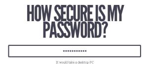 How Secure is My Password?